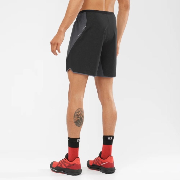 Bermudas Salomon Sense Aero 7'' Hombre Grises Oscuro Negros | MX YWGO065